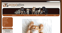 Desktop Screenshot of animalallies.net