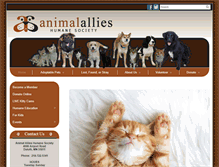 Tablet Screenshot of animalallies.net
